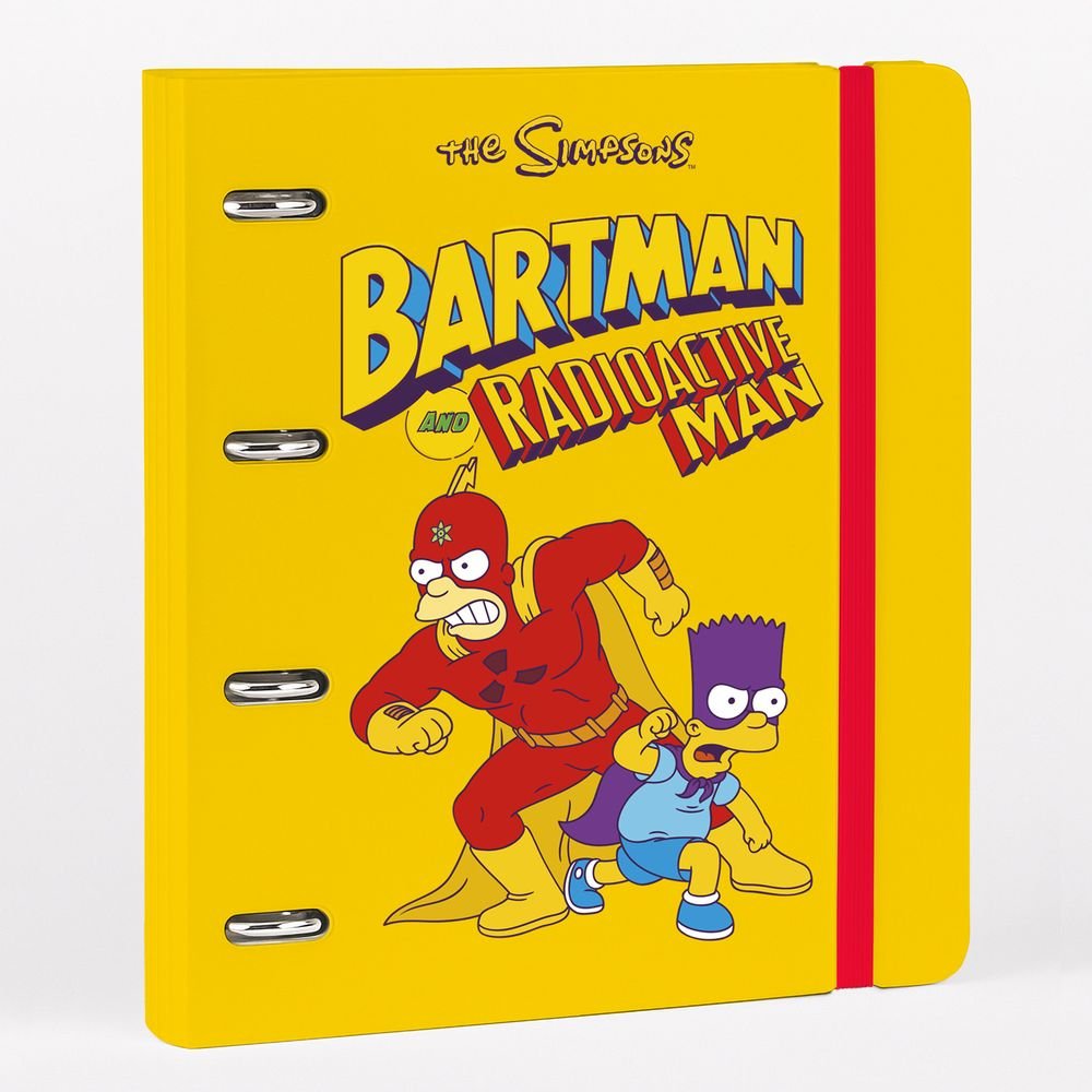 Carpeta 4 Anillas Polipropileno The Simpsons GRUPO ERIK MERCHANDISING