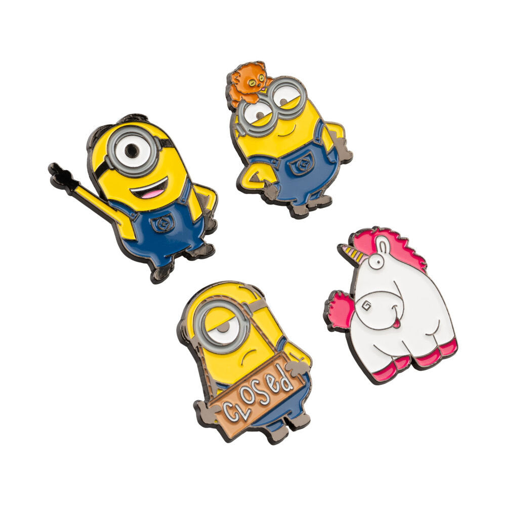 Set de 4 Pins Minions - Grupo Erik