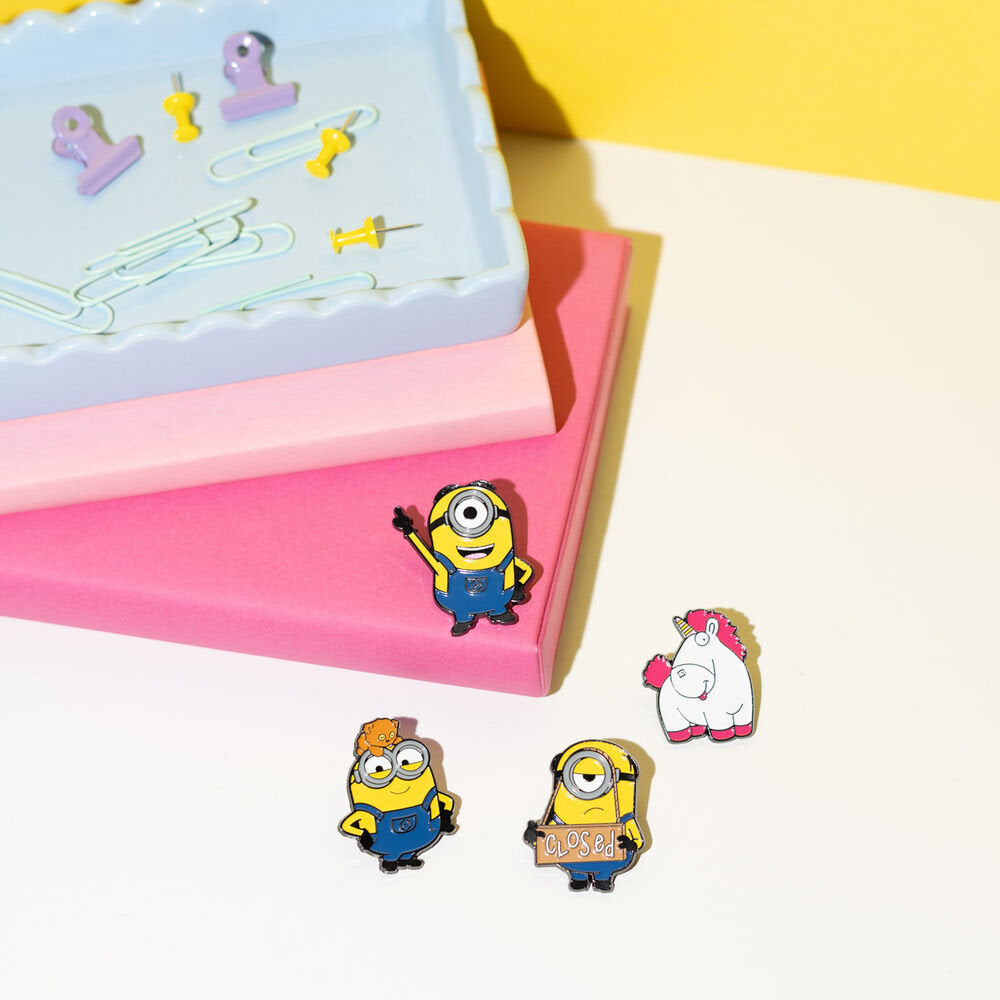 Set de 4 Pins Minions - Grupo Erik