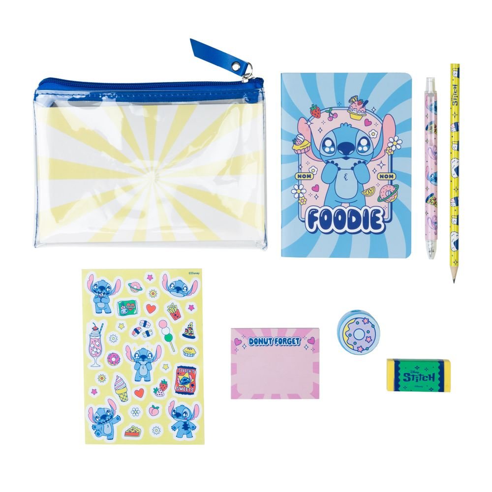 Set Básico Papelería Disney Stitch Grupo Erik Merchandising