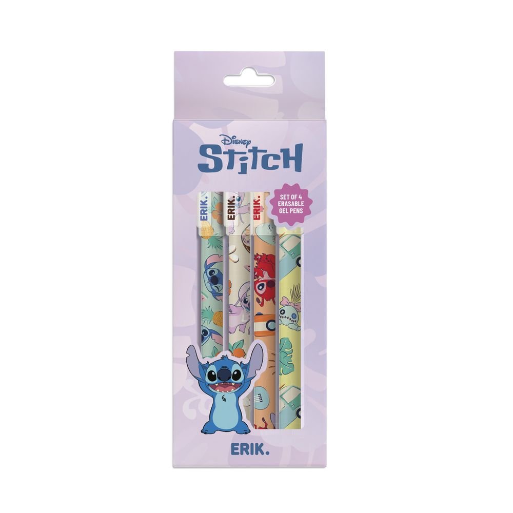 Set de bolígrafos borrables Disney Stitch