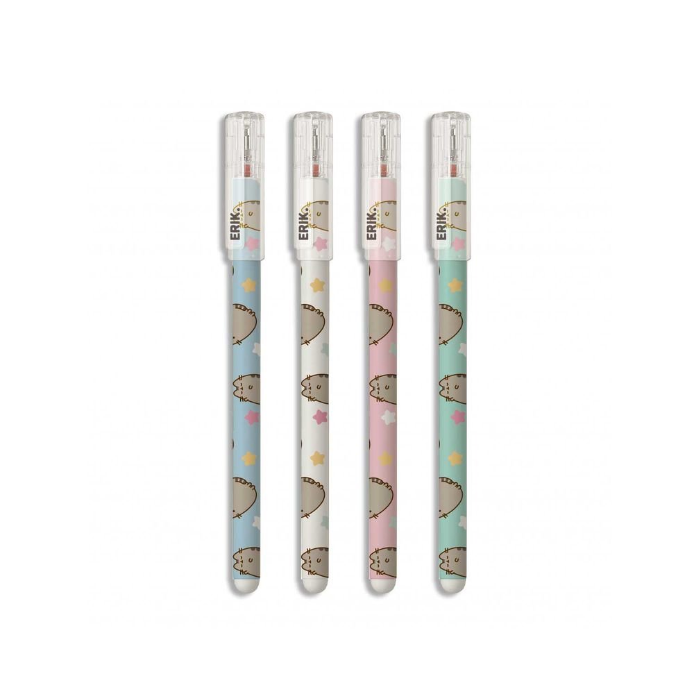 Set de 4 bolígrafos borrables Pusheen Grupo Erik