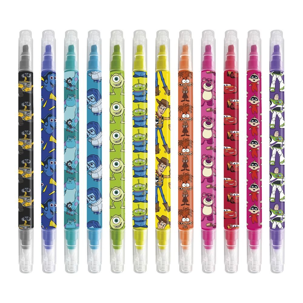 Set de 12 rotuladores borrables Disney Pixar