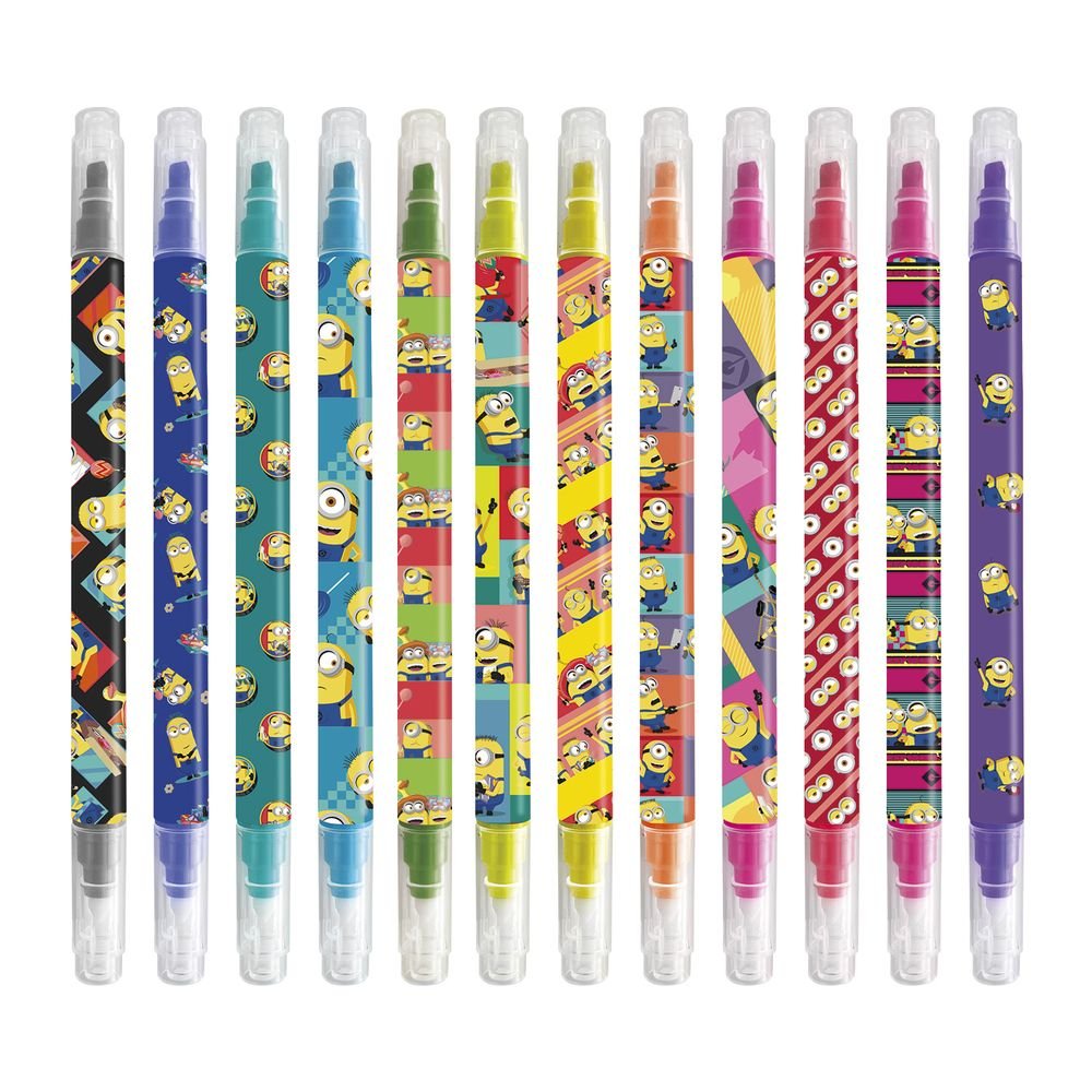 Set de 12 rotuladores borrables Minions