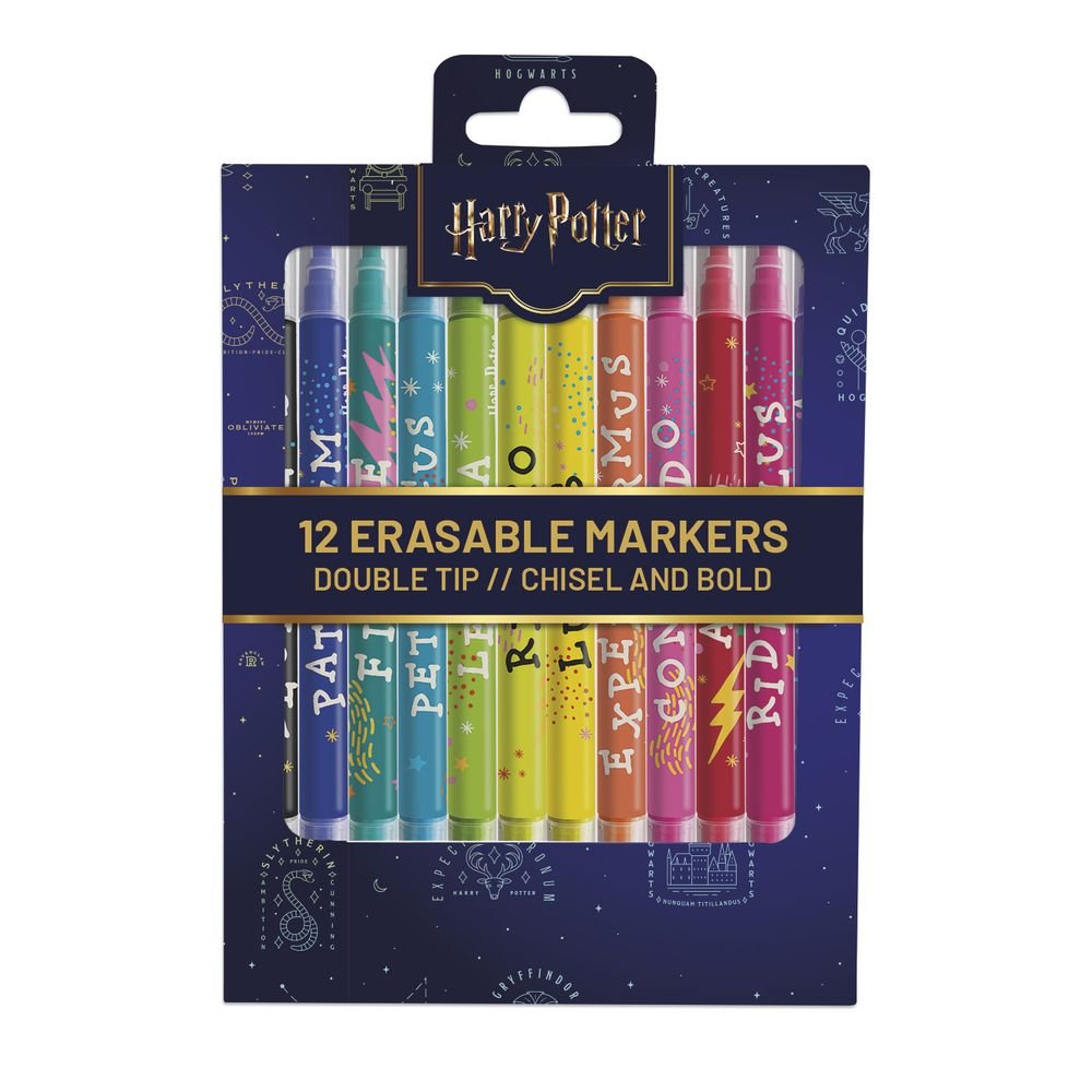 Set de 12 rotuladores borrables Harry Potter