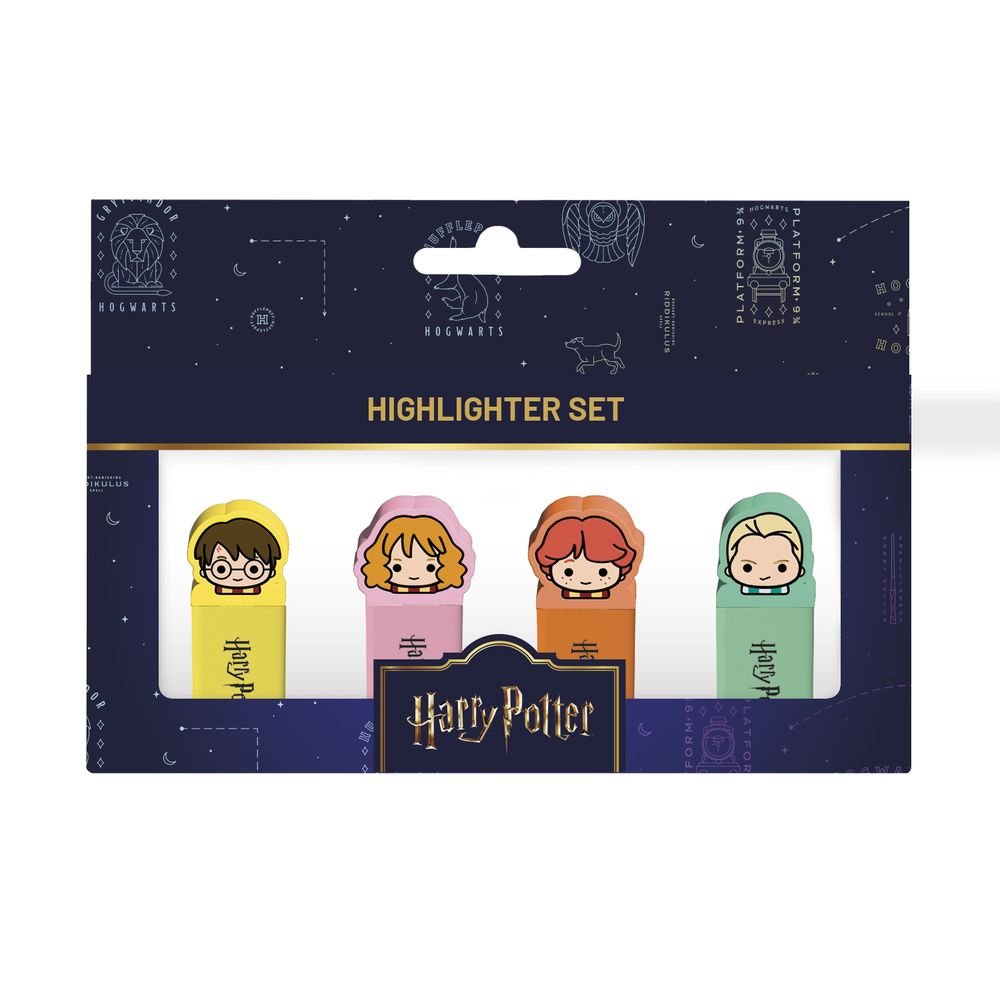 Set de 4 subrayadores Harry Potter Grupo Erik