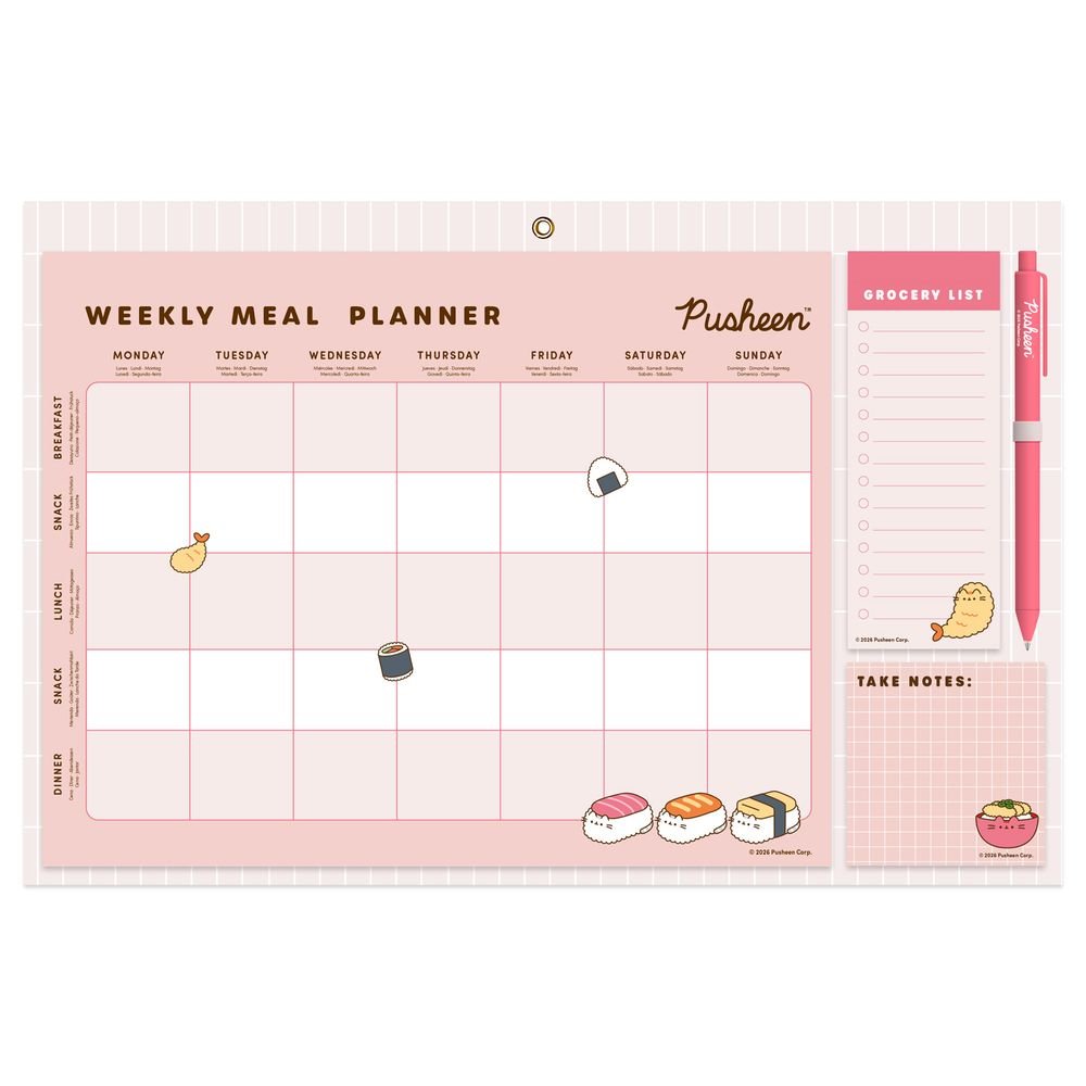 Planificador de Comidas Magnético Pusheen Sushi Roll GRUPO ERIK MERCHANDISING Imagen principal del producto
