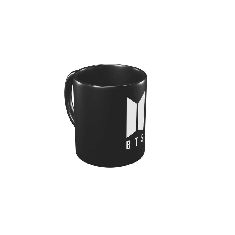 Taza Bts Negra Logo Imagen principal del producto