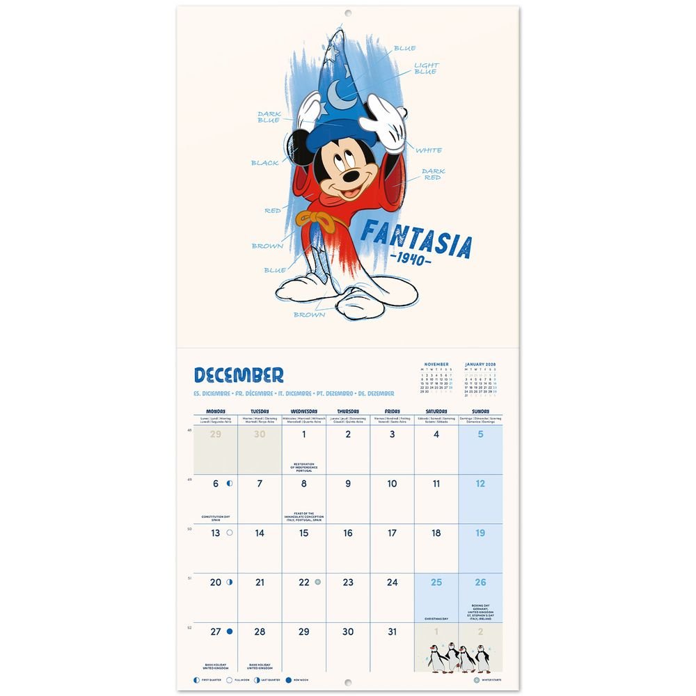 Calendario 2027 30x30 Disney Clásicos | Grupo Erik