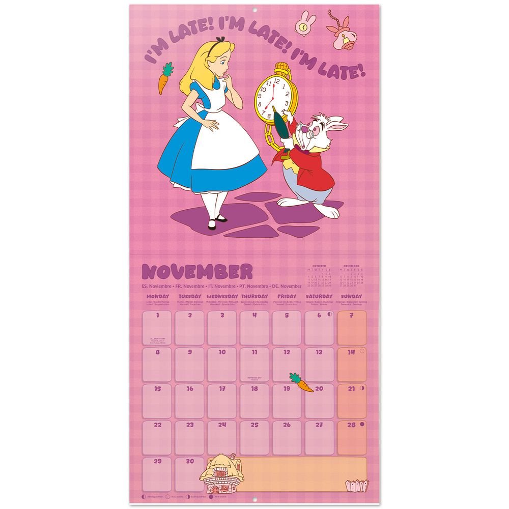 Calendario 2027 30x30 Alicia en el País de las Maravillas