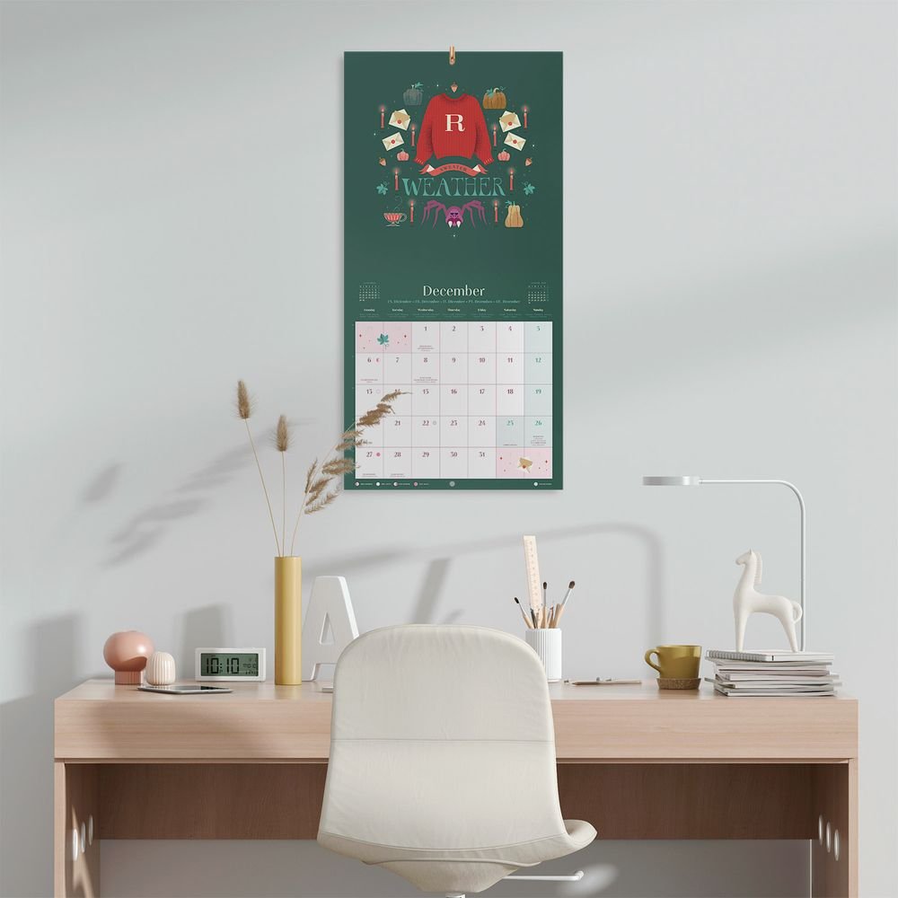 Calendario pared 2027 30x30 Harry Potter