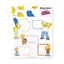 Etiquetas escolares The Simpsons, pack 10 unidades