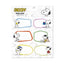 Etiquetas Escolares Premium Snoopy, pack de 12 (Pack 10 uds)