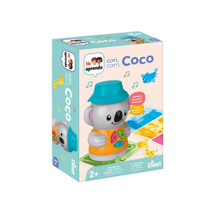 Yo Aprendo con Coco descubre los animales en inglés y español DISET Imagen principal del producto