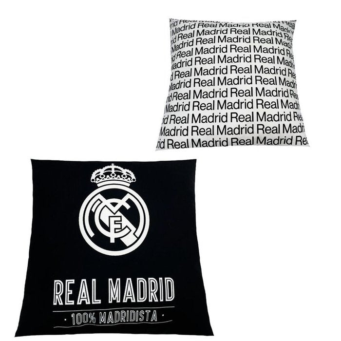 COJIN ESCUDO B/N RM CUADRADO 40 X 40 CM, | GRUPO MOYA PELUCHES S,L | 1 UNIDAD | 8435776000213 Imagen principal del producto
