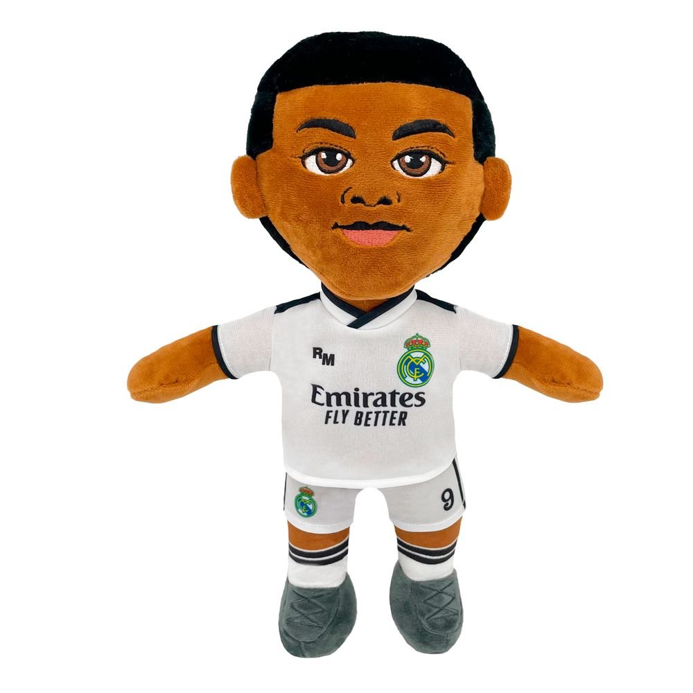 PELUCHE MBAPPE REAL MADRID 25 CM | GRUPO MOYA PELUCHES S,L | 1 UNIDAD | 8435776000343 Imagen principal del producto
