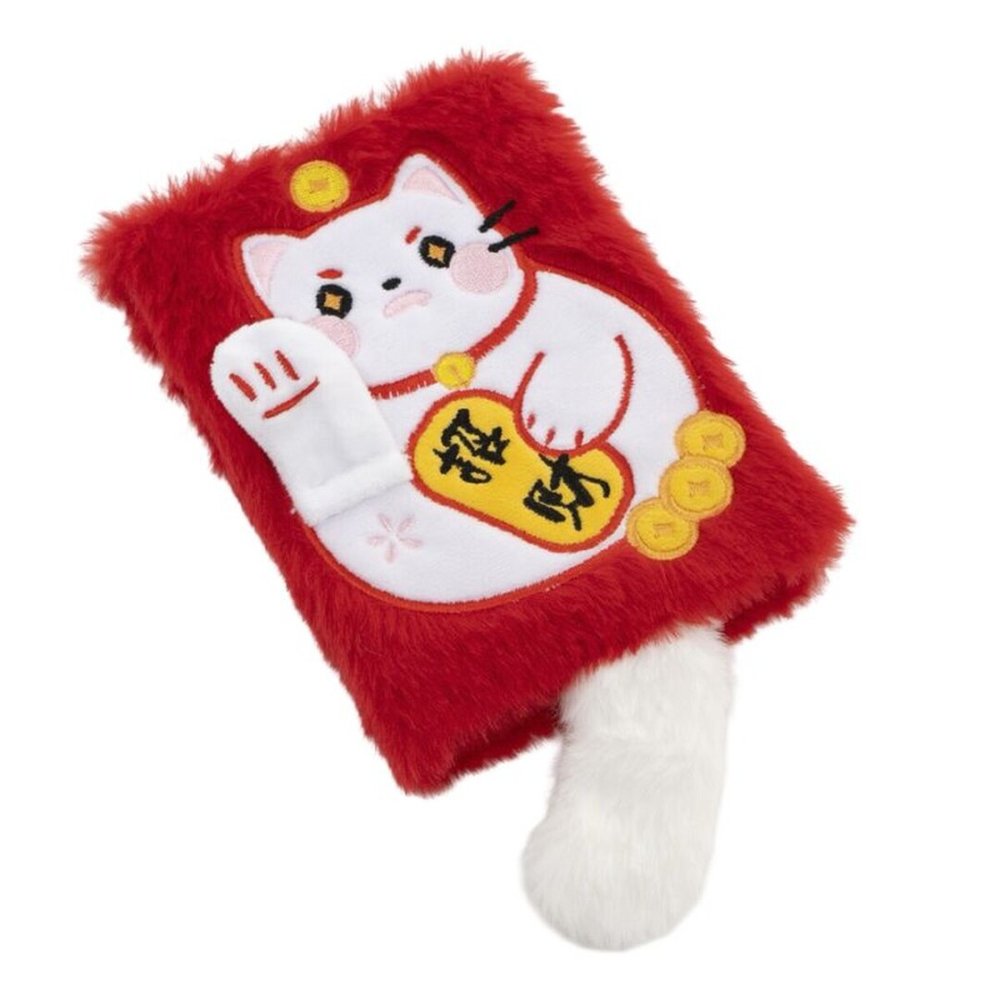 Libreta Peluche Gato de la Suerte Marca DCASA Imagen principal del producto