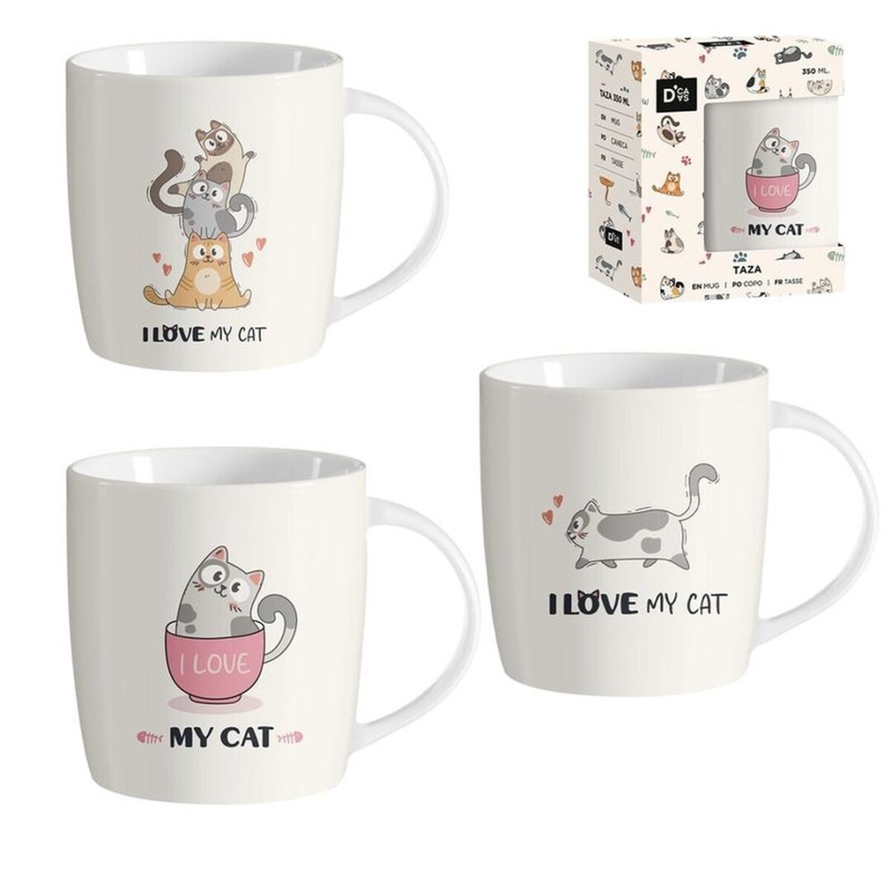 TAZA 350ML MASCOTAS SURTIDAS | DCASA | 1 UNIDAD | 8435794611255 Imagen principal del producto