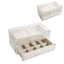 JOYERO 2 CAJONES TERCIOPELO NATURAL | DCASA | 1 UNIDAD | 8435794612689