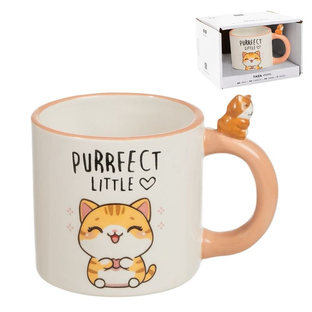 Taza 410ml Asa Gato DCASA
