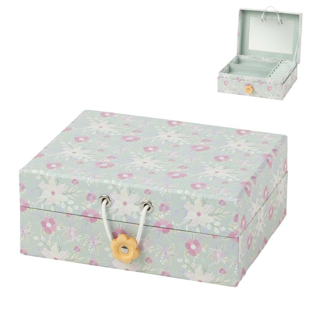Joyero Flores Marca DCASA en Papel para Regalo y Decoración