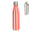 Botella Acero Inoxidable Doble Capa 500ml Rayas Rojas DCASA