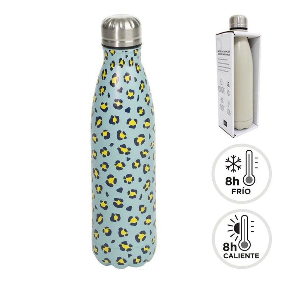 Botella acero inoxidable doble capa animal fluor DCASA 500 ml
