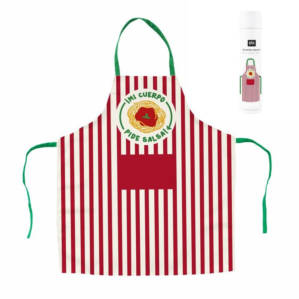 Delantal Salsa Pasta Marca DCASA para Manualidades y Cocina Imagen principal del producto