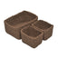 Juego 3 cestas rectangulares Marsala DCASA