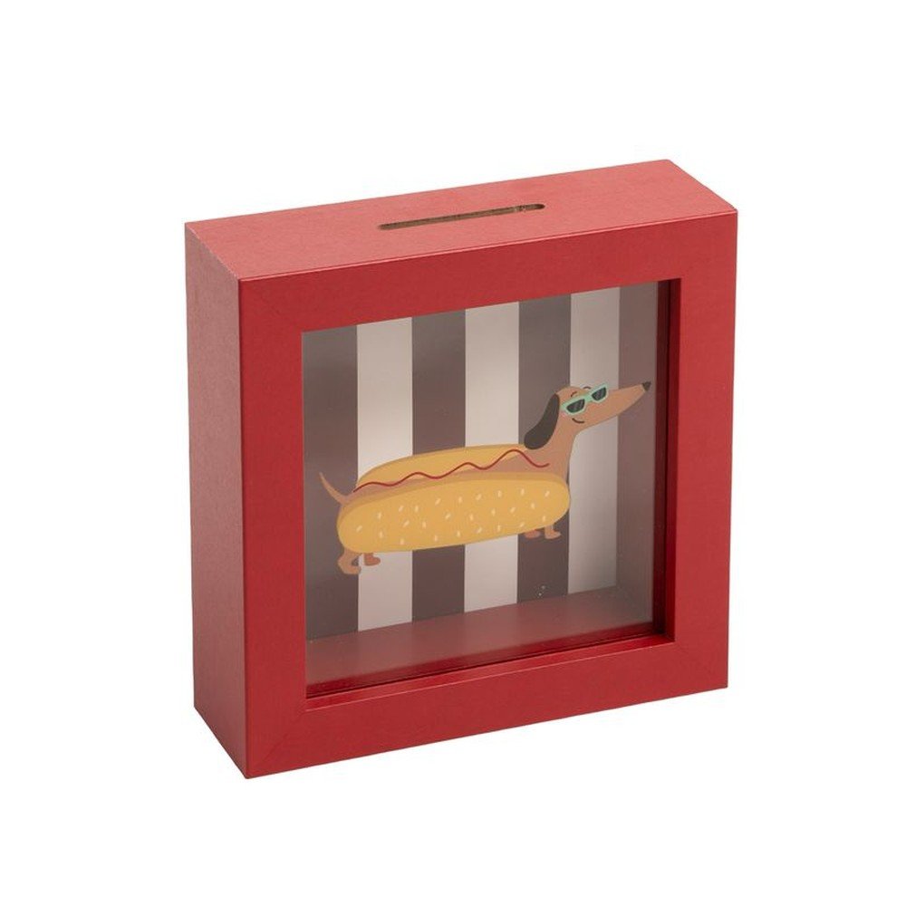 Hucha de madera Tekel Hot Dog DCASA