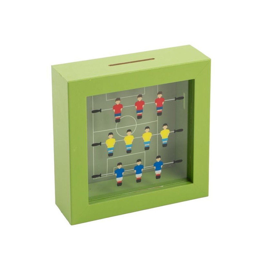 Hucha de madera fútbolín Dcasa