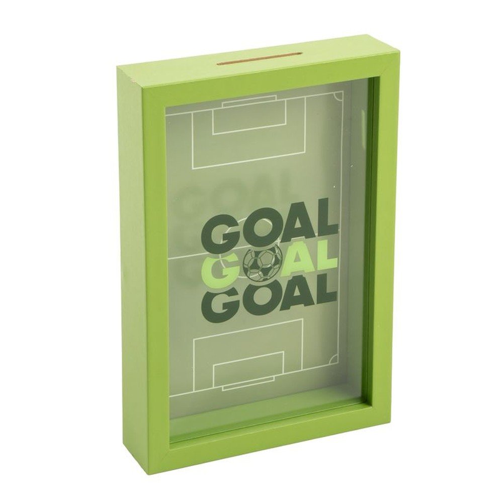 Hucha de madera fútbol DCASA