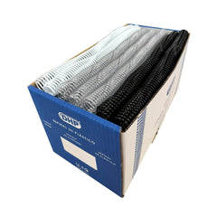 ESPIRAL PLASTICO 5:1 6 MM A4 BLANCO NEGRO TRANSPAR, C/100 | 100 UNIDADES | (DHP COMERPA SLU)