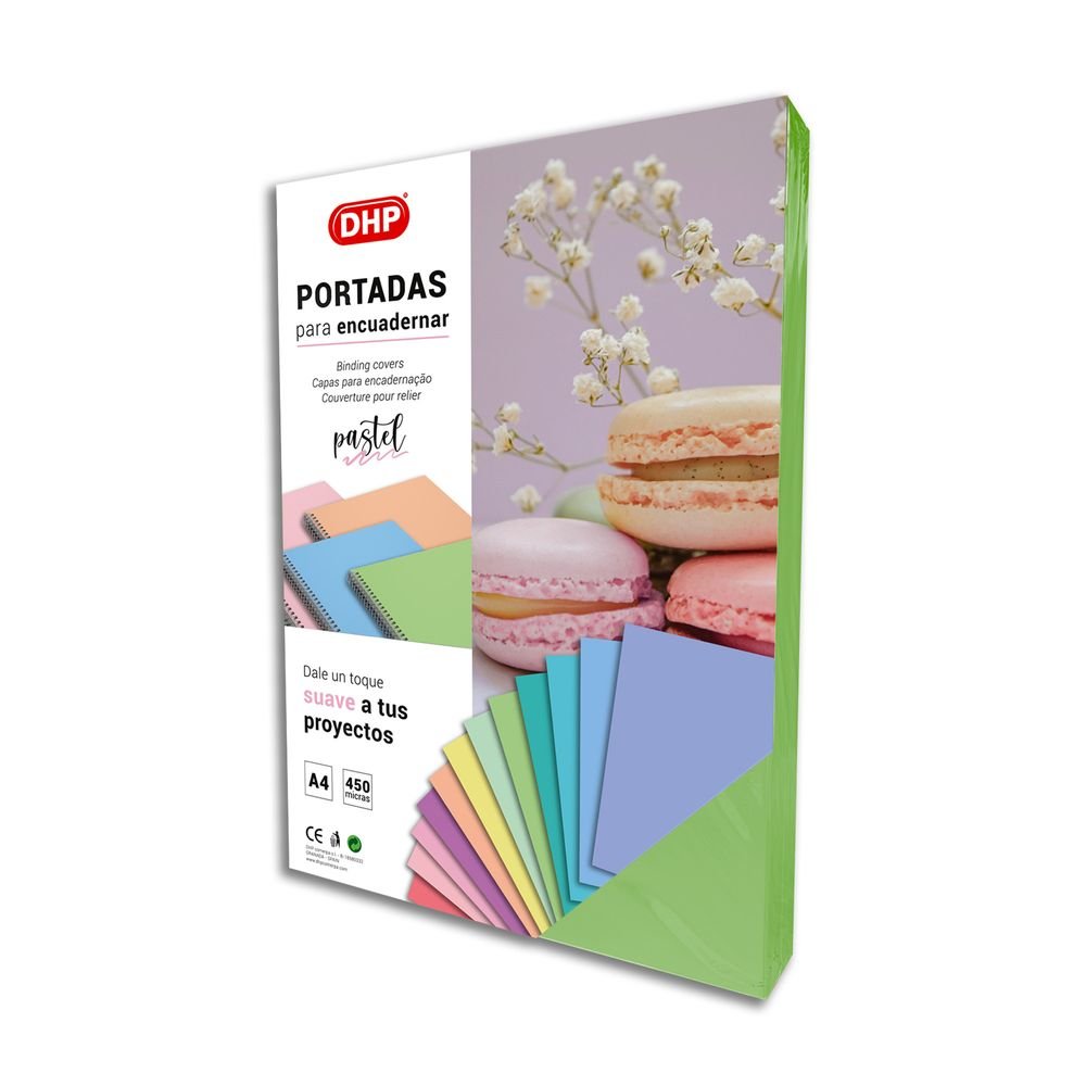 PORTADA PP 0,45 MM A4 55 MANZANA PASTEL P/25 | 25 UNIDADES | (DHP COMERPA SLU)