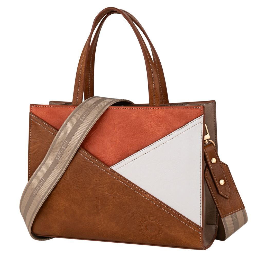 Bolso de Mano Bandolera Polipiel Kate Lois Marrón ARSAMAR ENTERPRISE