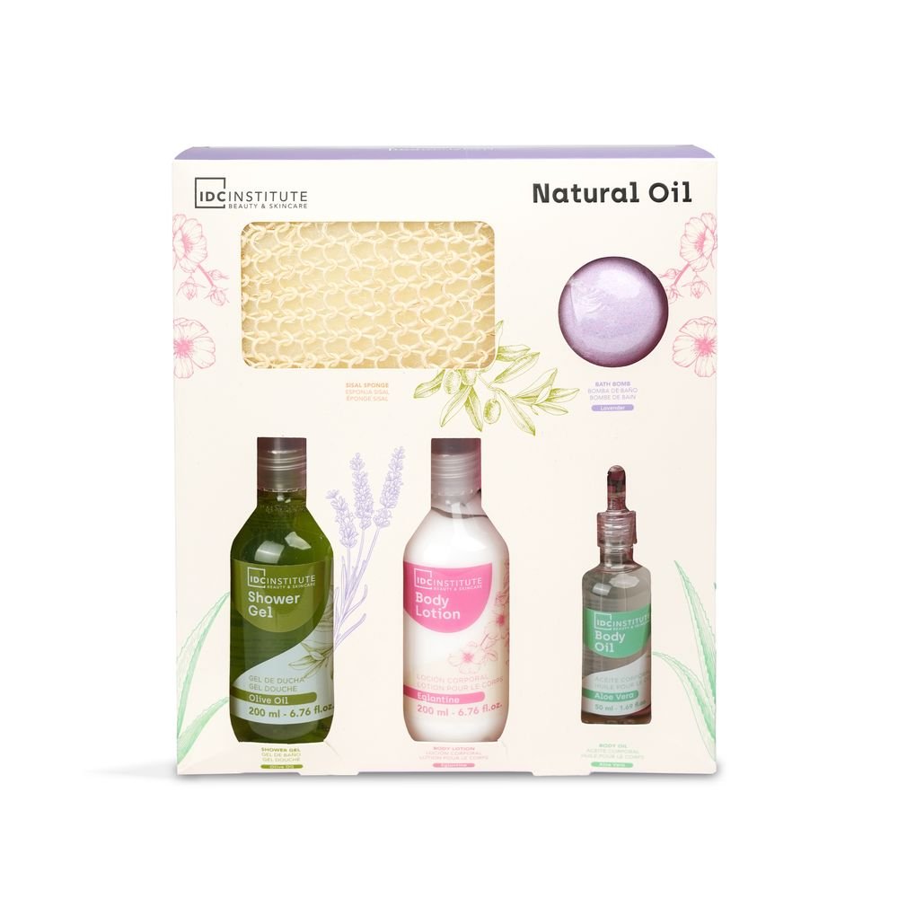 Estuche Set Baño Perfecto Natural Oil IDC Regalo