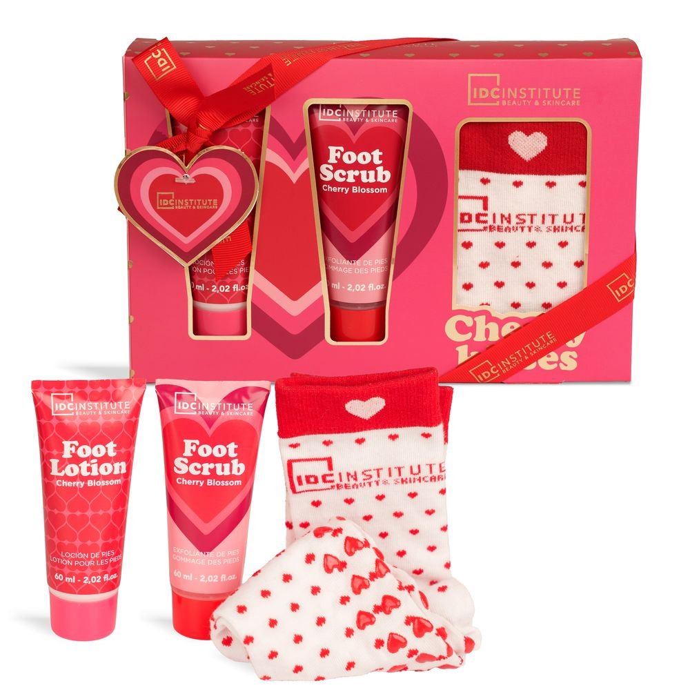 Estuche set cuidado de pies Cherry Kisses IDC Regalo