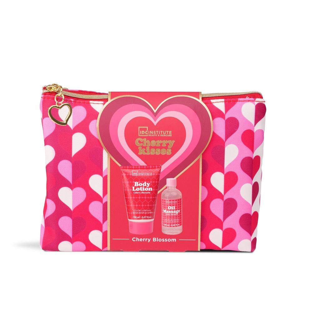 Neceser loción corporal y aceite de masaje Cherry Kisses