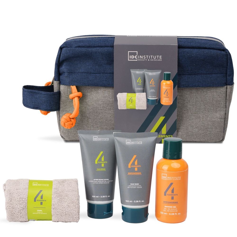 Neceser con asa para hombre IDC Instituto 4 productos