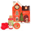 Set de baño gel loción y esponja casita Navidad IDC