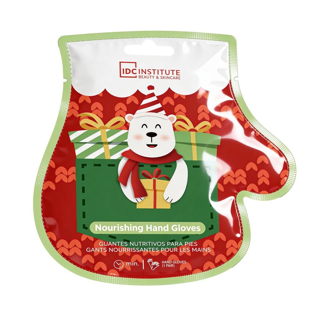 Guantes hidratantes navideños IDC, pack 12 pares