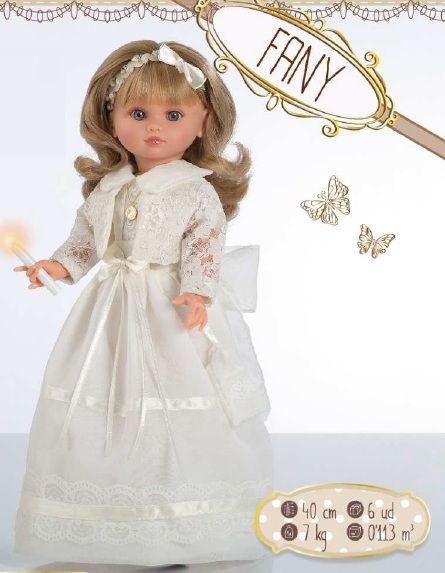 Muñeca Comunion 40 cm Fany Habladora con Vela BERBESA Imagen principal del producto