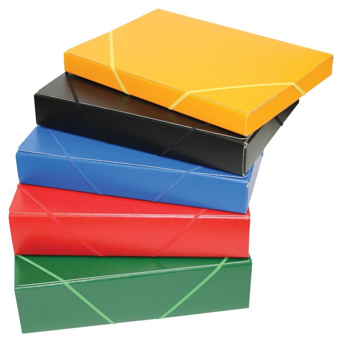 CARPETA PROYECTOS ARMADA CARTON GOFRADO LOMO 5CM GOMA AZUL | 1 UNIDADES | (MANIPULADOS MARIOLA S,L,) Imagen principal del producto