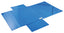 Paq/20 Carpeta Carton Fº Gomas sin Solapas Azul