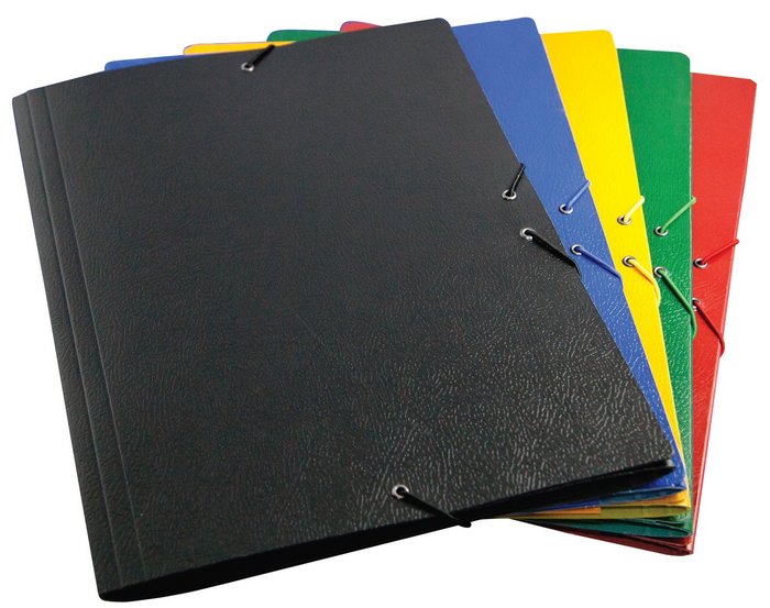 CARPETA GOFRADA CON GOMAS SOLAPA NEGRO | 1 UNIDADES | (MANIPULADOS MARIOLA S,L,) Imagen principal del producto