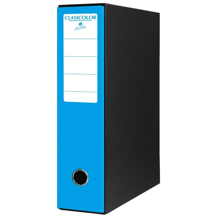 ARCHIVADOR A-Z FOLIO COLOR CON CAJA AZUL | 1 UNIDADES | (MANIPULADOS MARIOLA S,L,)
