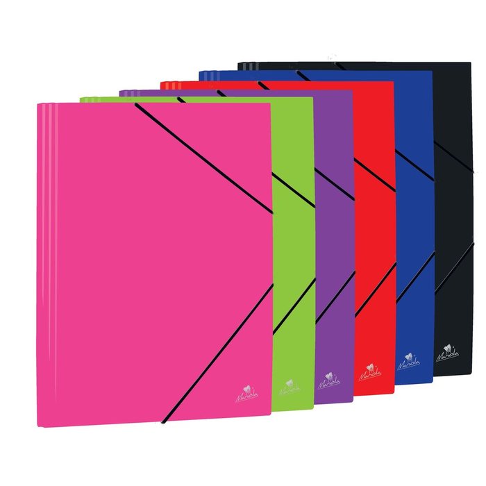 CARPETA POLIPROPILENO FOLIO SOLAPA 6 COLORES VIVOS SURTIDOS | 12 UNIDADES | (MANIPULADOS MARIOLA S,L,)