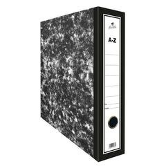 ARCHIVADOR A-Z FOLIO JASPEADO NEGRO | 25 UNIDADES | (MANIPULADOS MARIOLA S,L,)