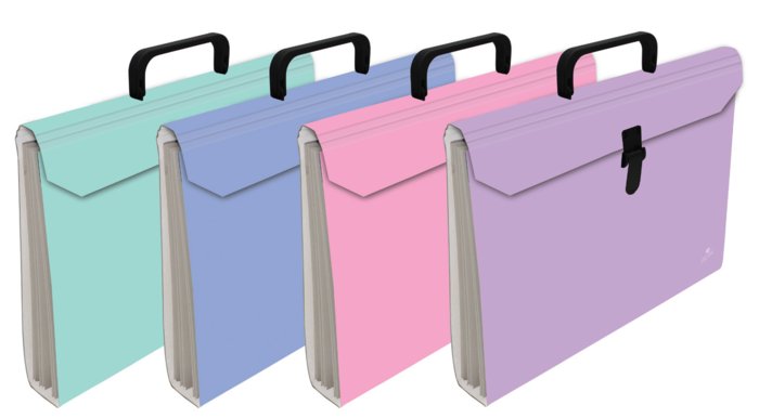 Pack 4 Maletines Fuelle Fº Acordeón 6 Bolsas Cartón Surtidos MARIOLA Imagen principal del producto