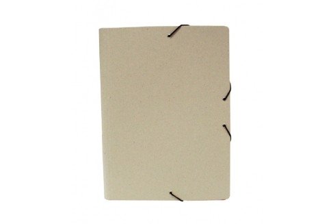 Carpeta folio cartón gris con gomas y solapas Manipulados Mariola S.L. Pack 24